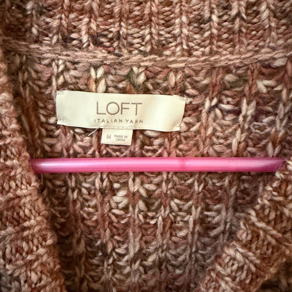 LOFT Earthy Tones Knit Sweater - Picture 2 of 2
